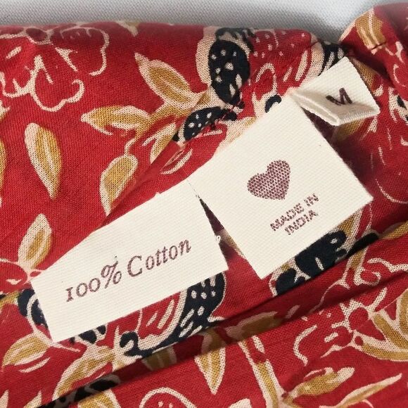 ALIX OF BOHEMIA Floral Maria Carnelian Smocked Layered Mini Skirt/Top Sz M NWT - Picture 13 of 14